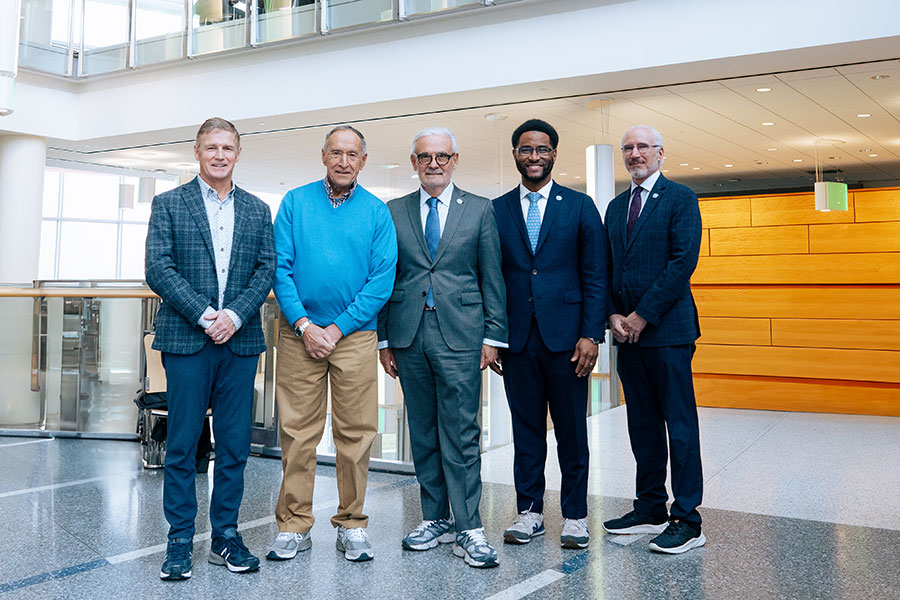 New Balance leaders meet with Chancellor, Prof. Cooper, and Provost