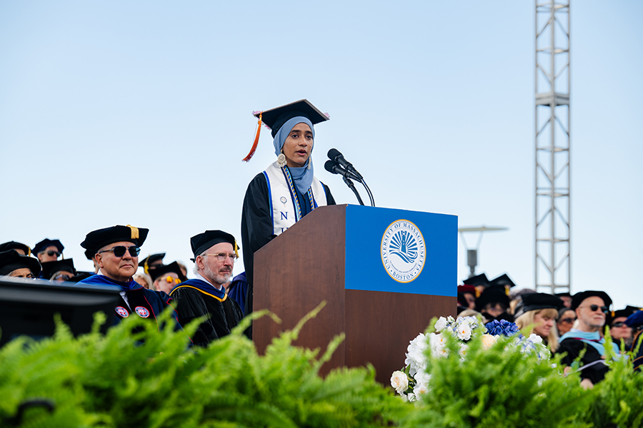 JFK Winner speaks at 2026 Commencement