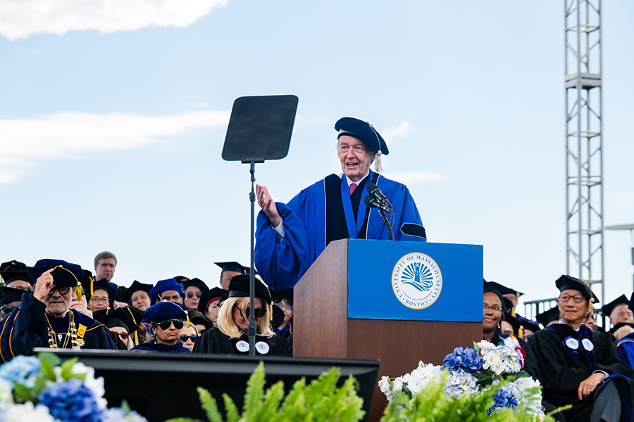 At UMass Boston Commencement, Sen. Markey Praises Graduates as Embodiment of America’s Future