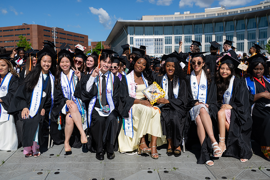 Students sitting 2026 Commencement