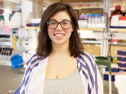 Shauna Kelly in the McCusker laboratory