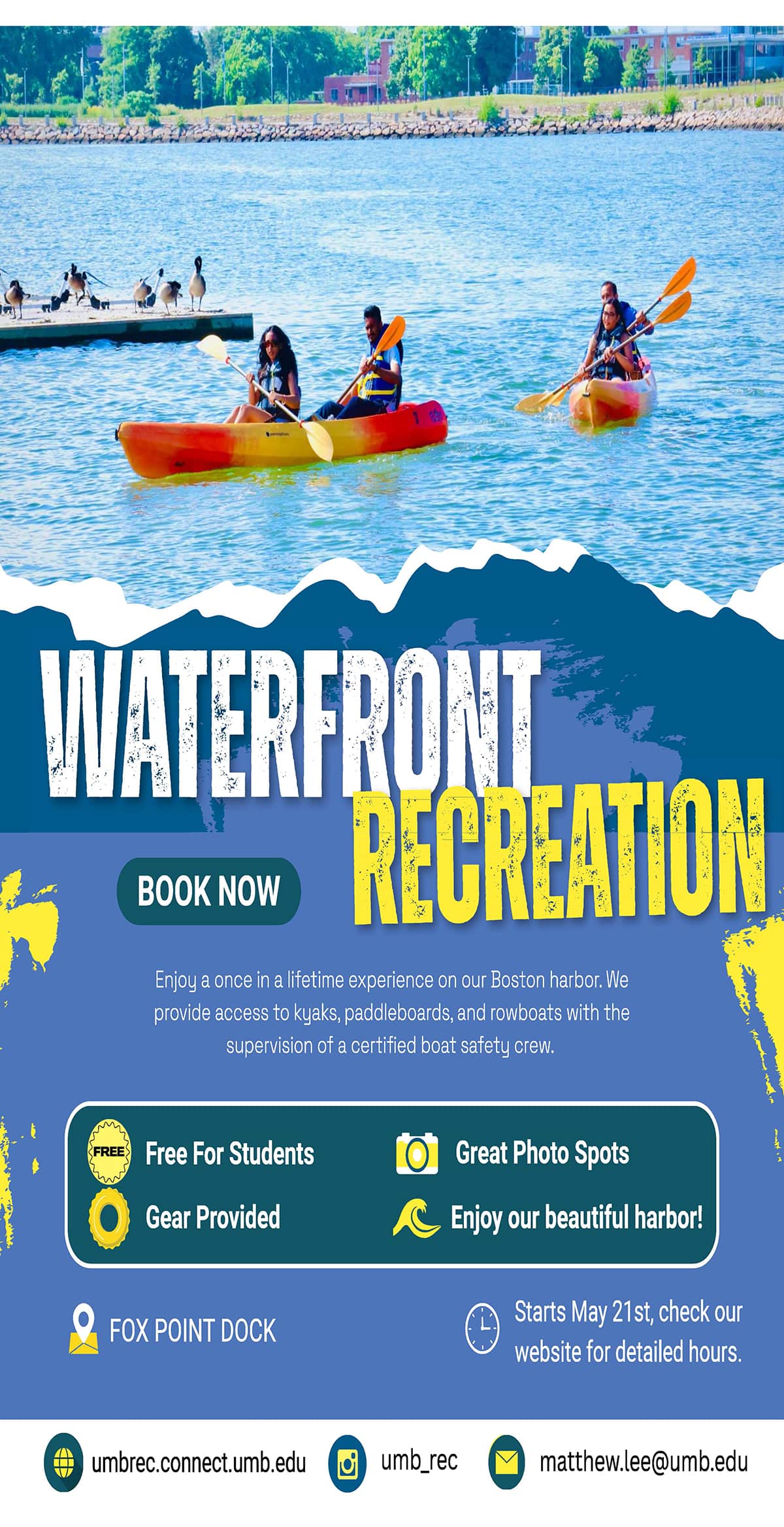 Waterfront Recreation Flier 2026