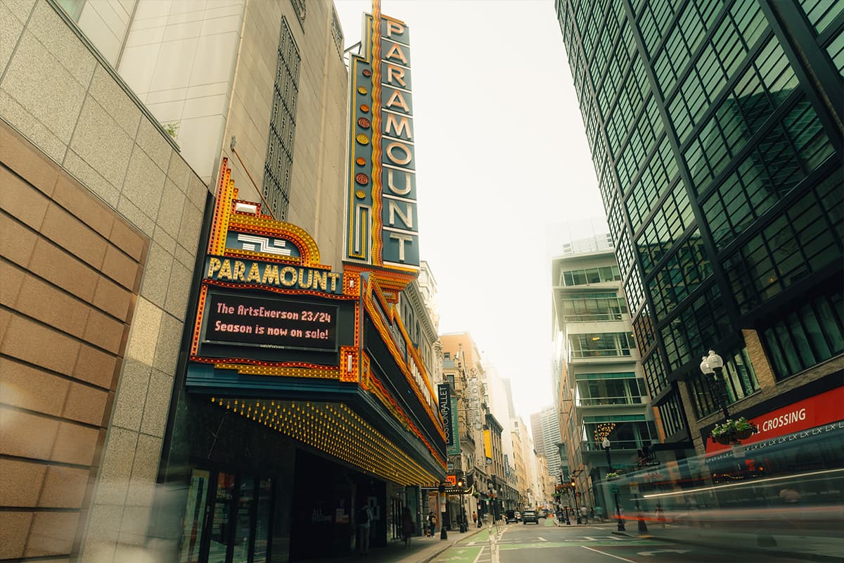 Paramount Theater, theater district Boston.