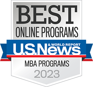 Badge for US News Best online programs 2023.