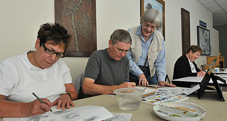 Watercolor Class at The Osher Lifelong Learning Institute at UMass Boston