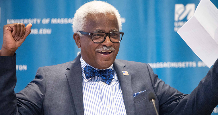 Charlie Desmond speaking at Black History Month event