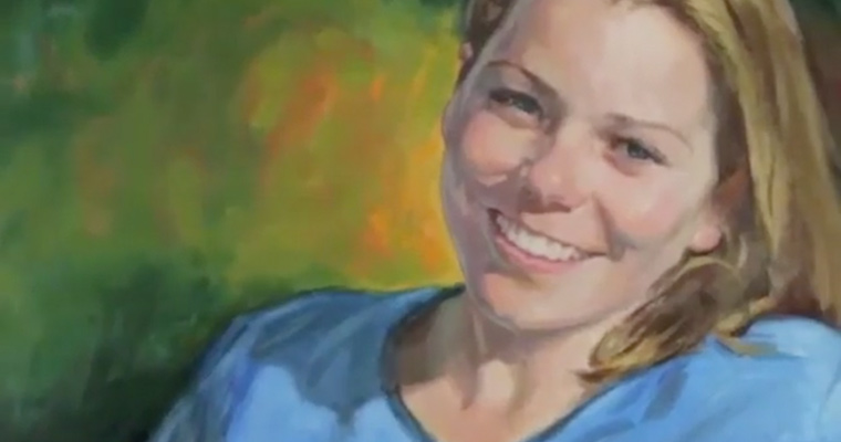 A painting of Krystle Campbell.  
