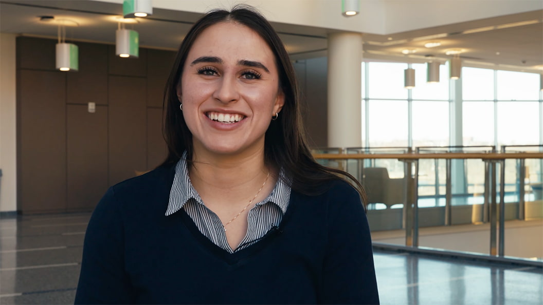 Student, Izabella Sokolowska, smiling.