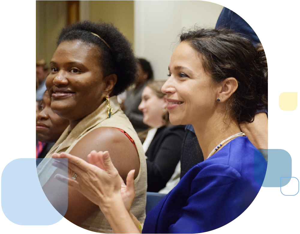 two women at Center for Women in Public Policy conference