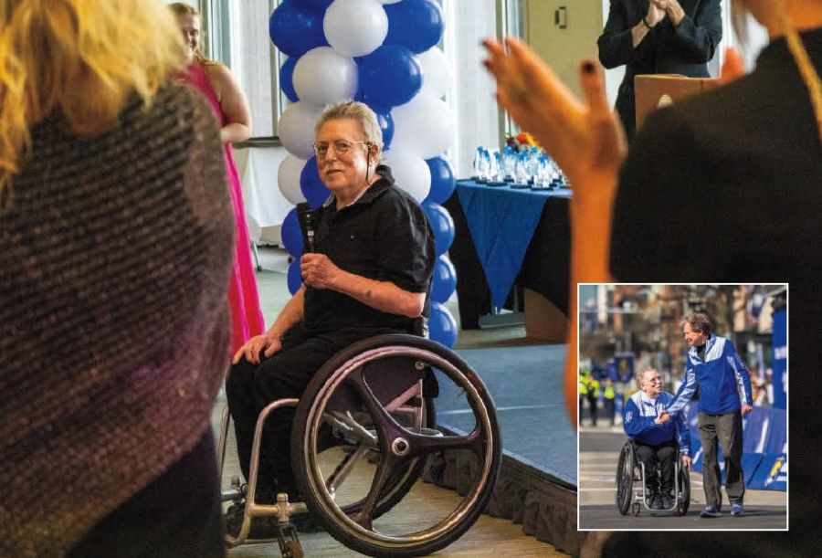 Bob Hall at the UMass Boston Hall of Fame Event
