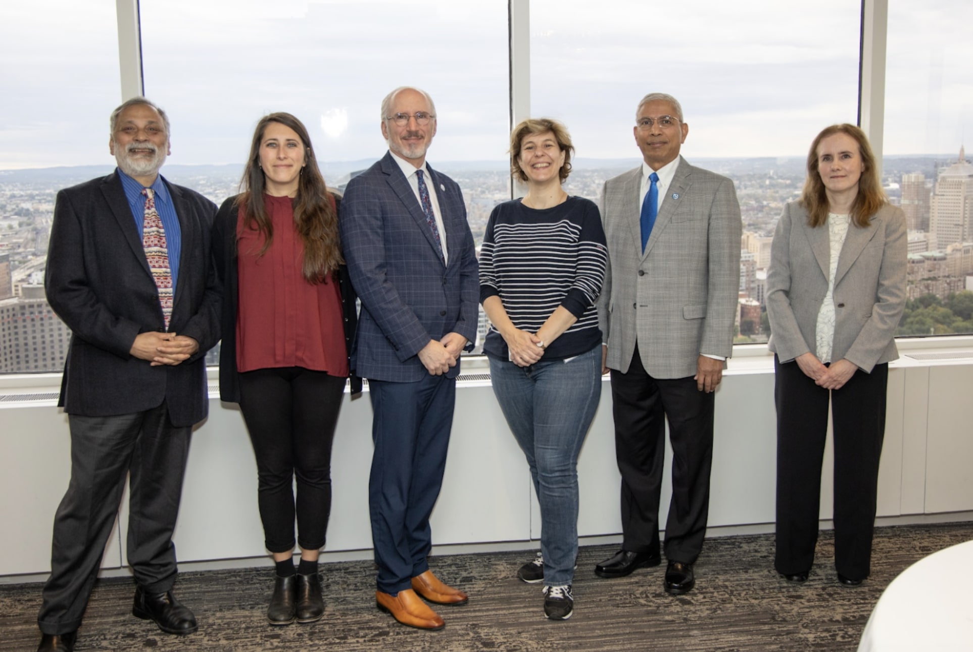 UMass Boston faculty students and cohorts gather at the 3rd Annual International Conference on Corporate Social Responsibility