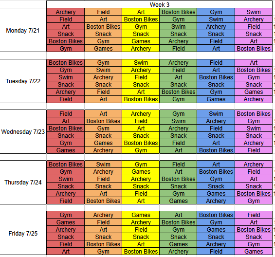 Week 3, updated 7-9