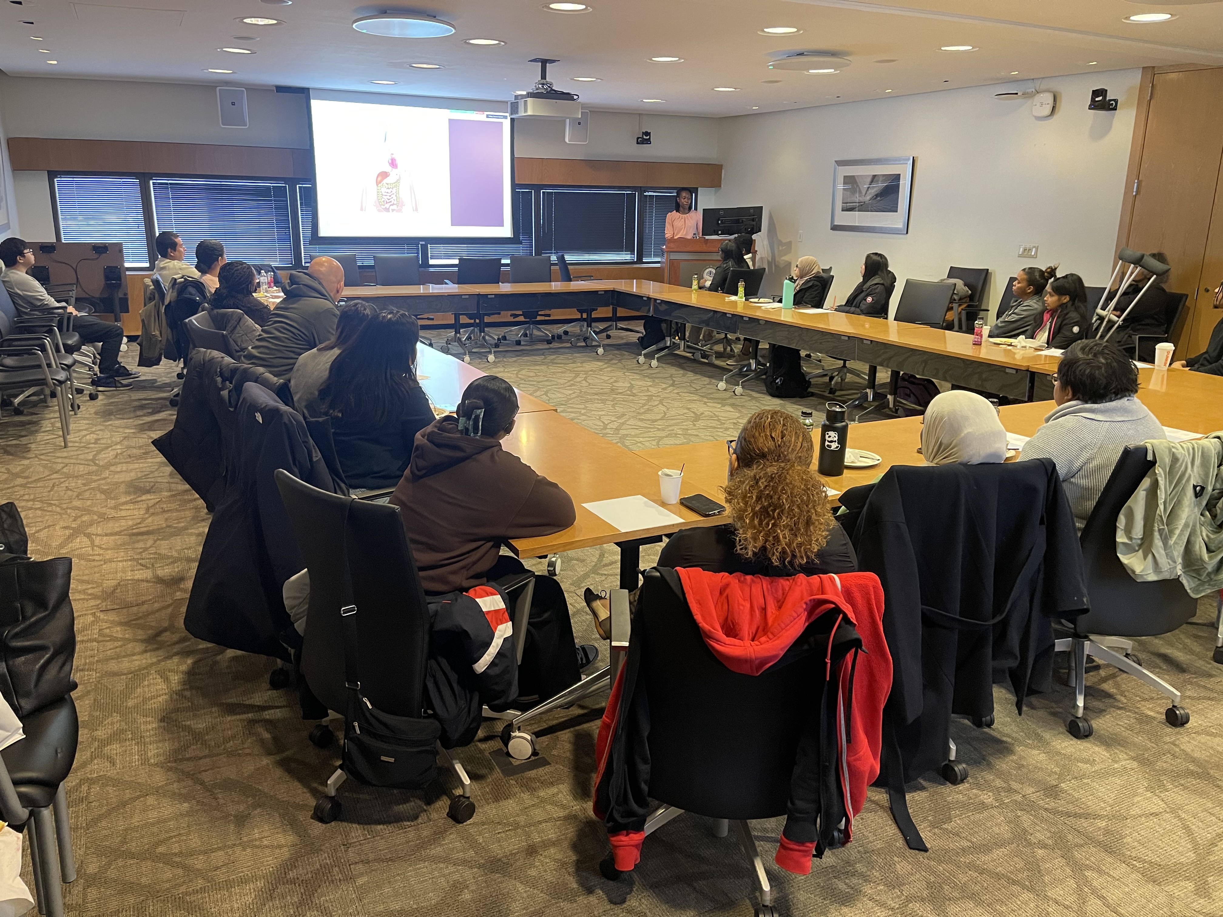 McNair students in weekly meeting