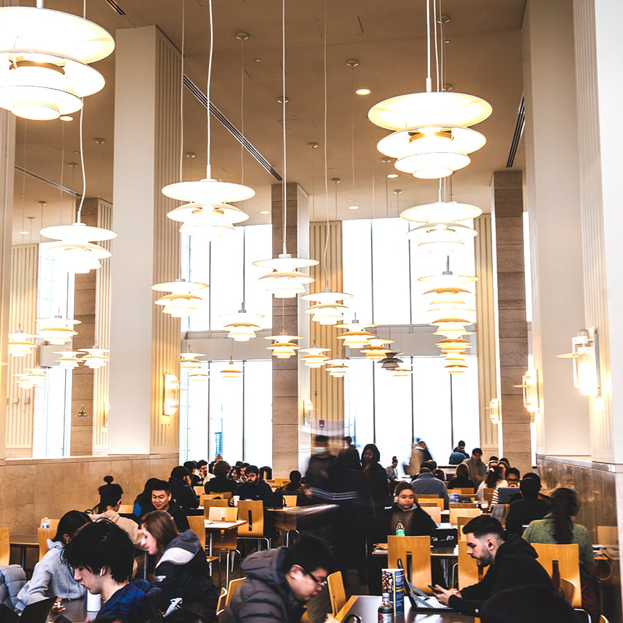 Campus Center food court dining area.