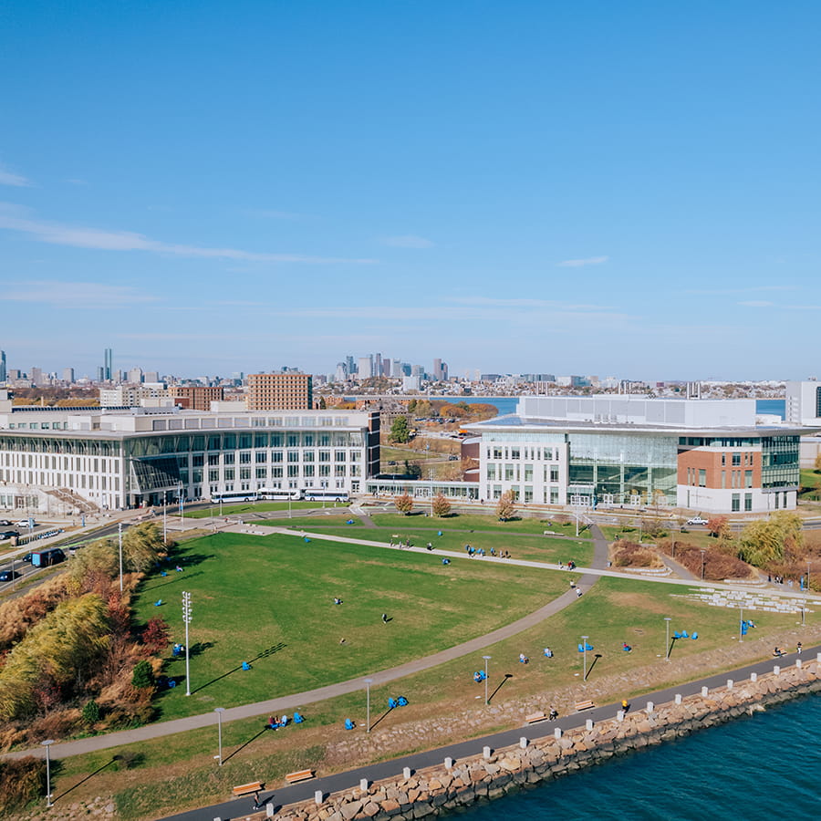 campus aerial shot