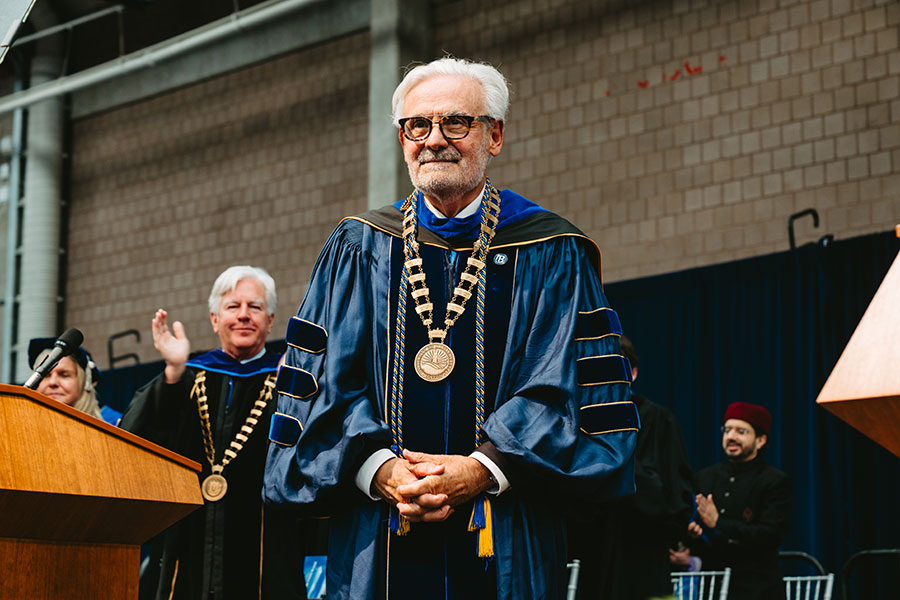 Marcelo Suárez-Orozco at inauguration