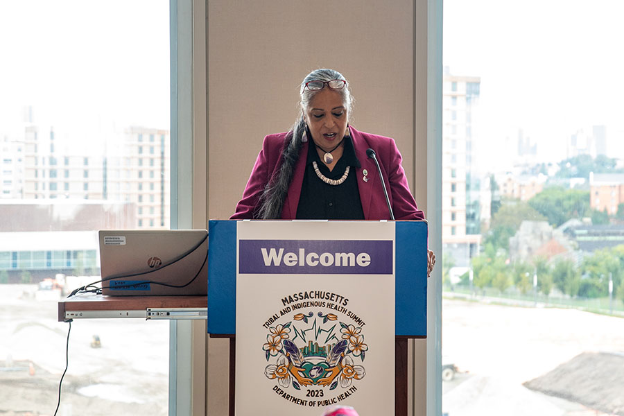 Chairwoman Cheryl Andrew-Maltais of the Aquinnah Wampanoag Tribe of Gay Head
