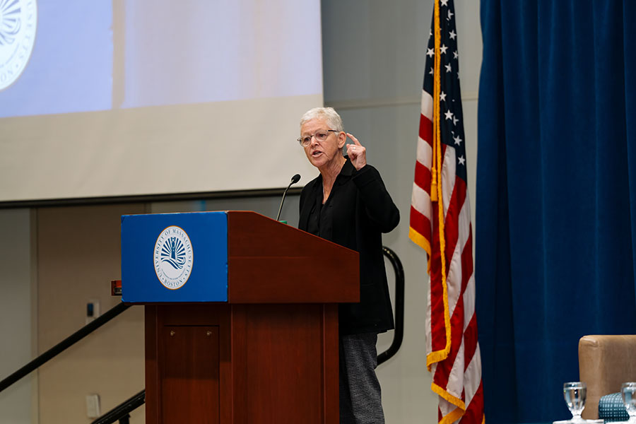 Gina McCarthy speaks at Chancellor's Lecture Series