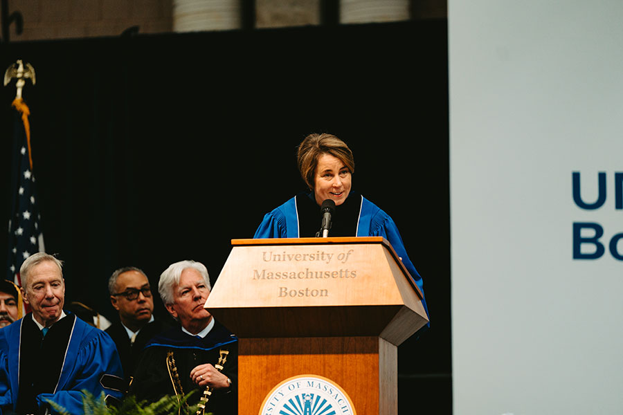 Governor Healey at inauguration