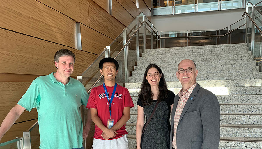 UMass Boston project faculty (from left) Matt Bell, Akira Sone, Olga Goulko and Robin Côté​