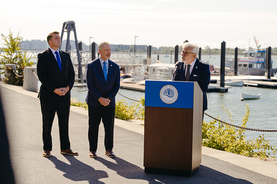 U.S. Rep. Lynch, Chancellor Suárez-Orozco Announce $1 Million in Federal Funding for UMass Boston Sea Water Pump House Project