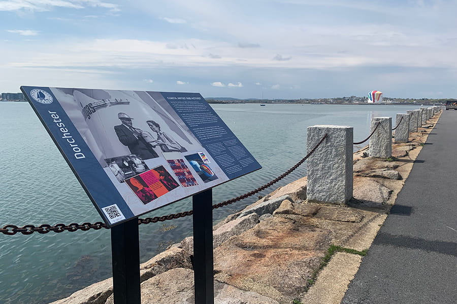 With Students’ Research, New Signage Reveals Stories Along the Harborwalk