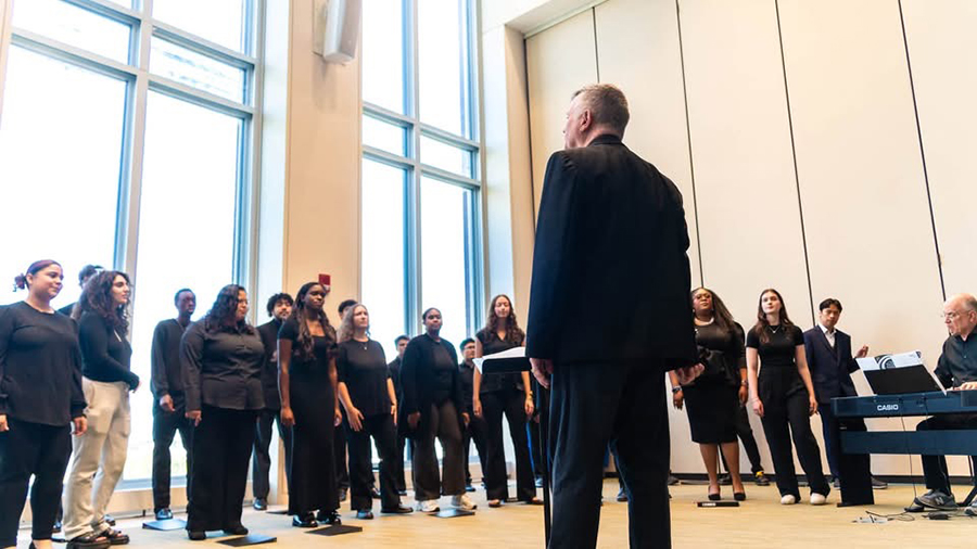 Chamber singers at the Wood Lecture
