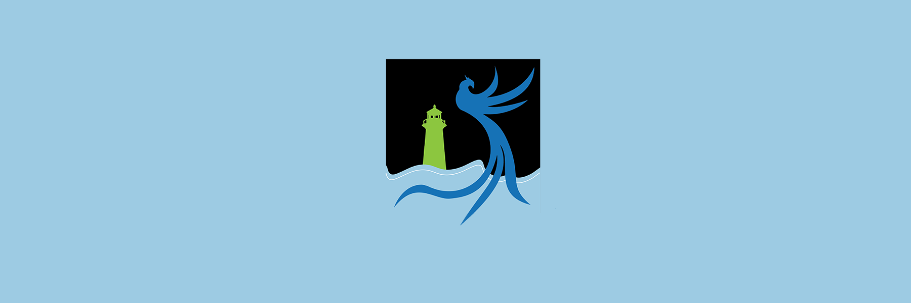 Resilient MA phoenix graphic and lighthouse.